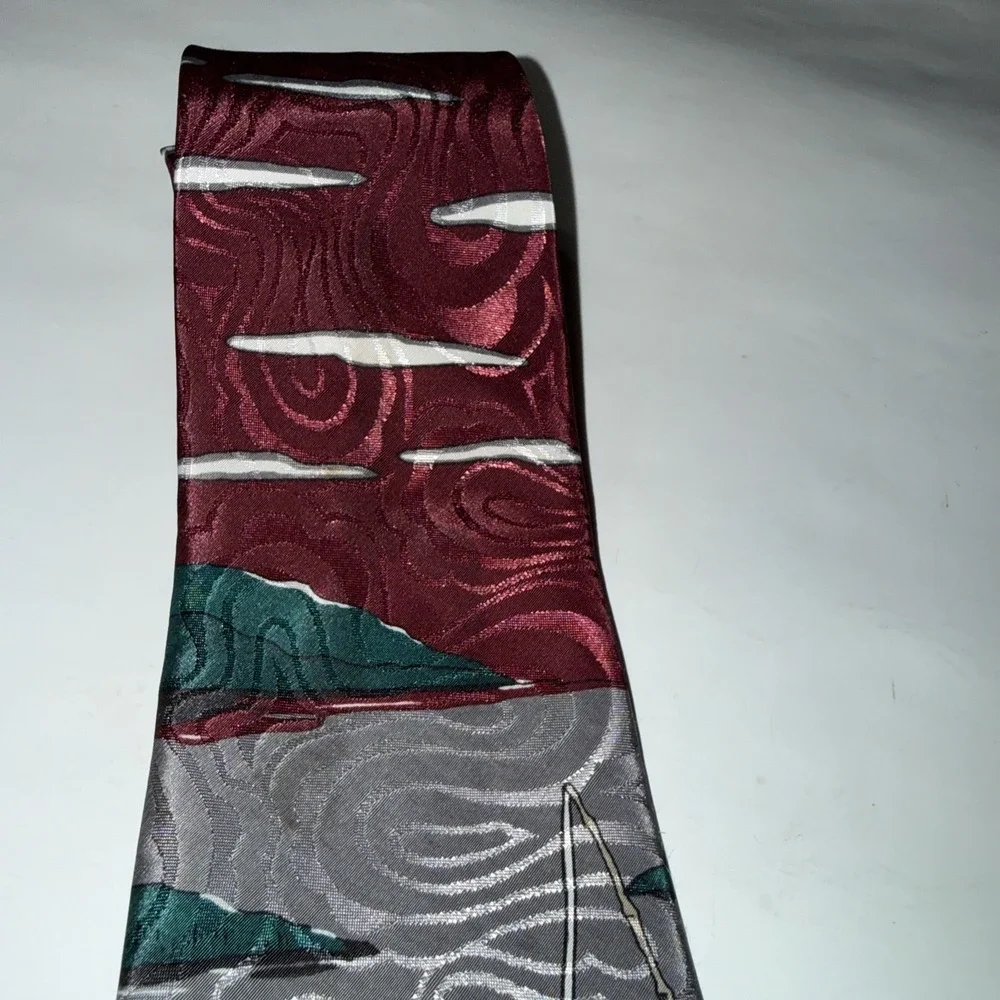 Gone Fishing Hallmark Special Ties Fun Printed Satin Neck‎ Tie